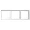 Jung LS zero - Telaio 3 elementi 81 x 223 Series termoplastico bianco alpino