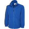 Monogram Giacca in pile con zip integrale, stile classico, ideale per sport, lavoro e tempo libero Royal XXXX-Large