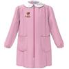 SIGGI Grembiule Asilo Bambina Con Zip Quadretto Bianco Rosa 33gr3884 Disegno Gattino (4 Anni 104 cm)