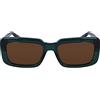 KARL LAGERFELD Unisex Adult Sunglasses KL6101S - Green with Solid Brown Lens