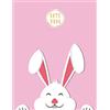 CREATESPACE Notebook: Bunny on pink cover and Lined pages, Extra large (8.5 x 11) inches, 110 pages, White paper: Volume 3