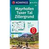 Kompass Carta escursionistica Kom 037. Mayrhofen, Tuxer Tal, Zillergrund: 3in1 Wanderkarte mit Aktiv Guide inklusive Karte zur offline Verwendung in der KOMPASS-App. Fahrradfahren. Skitouren. Langlaufen.