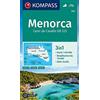Kompass Menorca 1:50 000: 3in1 Wanderkarte 1:50000 mit Aktiv Guide und Stadtplänen. Fahrradfahren [Lingua tedesca]