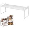 GBKDQQ Scaffale allungabile per armadio da cucina, mensola da cucina, mensola per armadio, mensola per spezie estensibile, mensola per dispensa, organizer per armadio regolabile per banconi da cucina, 35 a