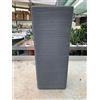 vasar Vaso Quadrato Alto 75cm Pilone Rigato Shabby Vari Colori (ghisa Grigio)