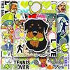 Chaopaitiezhi Tennis Stickers Tennis Balls Adesivi 50 pezzi Skateboard Graffiti Adesivi Moto Bicicletta Snowboard Bagagli Auto Valigia per Bambini e Ragazzi Impermeabile Vinile Adesivi
