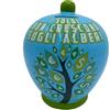 Partycolarità Salvadanaio in ceramica decorativo - Idea regalo Salvadanaio alto 20 centimetri (I Soldi Non Crescono Sugli Alberi)