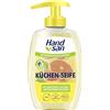 Handsan - Sapone liquido da cucina, 1 dispenser da 300 ml, sapone da cucina contro gli odori sgradevoli, sapone con glicerina nutriente ed estratto di pompelmo naturale, neutralizza gli odori