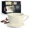 Moritz & Moritz Filtro Caffe in ceramica misura 1 - filtro riutilizzabile per un ottimo caffè aromatico - attacco filtro caffè per 1-2 tazze - Filtri Caffe