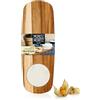 Moritz & Moritz Tagliere da portata in legno con piatto in marmo - Assi di acacia per decorare, tagliare e servire formaggi