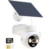 Imou 4K 8MP 4G LTE Telecamera Wi-Fi Esterno Senza Fili, Pannello Solare 8W, Batteria 15000mAh, AOV Registrazione 24/7, Rilevamento Persone/Animali/Veicoli, Visione Notturna a Colori, IP66,32GB inclusi