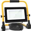 Aigostar Faretto LED da Cantiere 100W con Interruttore Impermeabile,9000 Lumen,4 Metri di Filo,Farò LED con Spina,Luce Bianca 6500K,Portatile,Ideale per edile, officina