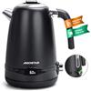 Aigostar Bollitore Elettrico Temperatura Regolabile Acciaio Inox 1,7 Litri Nero - Bollitore Acqua Elettrico 2200W, Funzione di Mantenimento in Caldo, Senza Plastica All'interno, Senza BPA
