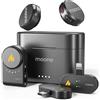 MAONO Wave T5 Mini microfono (2TX+3RX) per iPhone, Android, fotocamera e PC - Microfono Lavalier senza fili con audio Hi-Fi 48 kHz/24 bit, durata 30 ore, cancellazione del rumore. Ideale Mini Mic