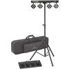 SOUNDSATION 4LEDKIT-PRO kit luci 4 par 4 led rgbw 10 watt per feste concerti