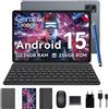 TABWEE T20 Tablet Android 15 con Tastiera - 24 GB RAM+ 256GB ROM(2 TB