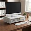 Rialzo Monitor con Cassetto in Metallo Organizzatore Monitor Rettangolare