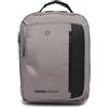 MOMO Design Zainoda da uomo in Ecopelle Prodotto vegano 31,5x39,5x11,5 cm MO-22CO-GREY_-_BLACK