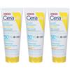 CeraVe Protezione Solare Idratante Invisibile SPF50+ 75ml 3x75 ml