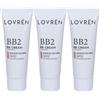Lovren Crema Colorata 7 Effetti Viso Decollete Colore B2 Medio Scura 3x25 ml