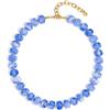 LILIE&WHITE Collana con perline grosse in resina, da donna, minimalista, moderna, accessorio per gioielli, Medio, Ottone, Non pietra preziosa