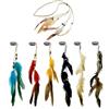 FDGGT 6 Accessori Per Capelli In Piuma E 1 Fascia In Piuma, Accessori Per Capelli Retrò, Accessori Per Capelli Creativi, Accessori Per Capelli Per Feste, Accessori Di Abbigliamento