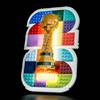 BrickBling Set di luci a LED compatibile con Lego 43032 FIFA World Cup 2026 Emblema ufficiale (non modello), set di illuminazione decorativo compatibile con Lego FIFA World Cup 2026 emblema ufficiale modello di