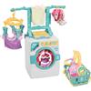 ODS TOYS Maisonelle - Lavanderia Deluxe con lavatrice e accessori bucato, cestino biancheria, vestiti, flaconi detersivi