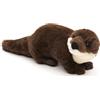 Uni-Toys - Eco-Line - lontra, in piedi - 100% materiale riciclato - 25 cm (lunghezza) - lontra peluche - peluche