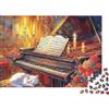 UVTMWVTCUSIQ Atmosfera artistica pianoforte Puzzle 1000 pezzi in carta per adulti Allenamento mentale Scena pianoforte Decorazione parete 38x26cm/1000pcs
