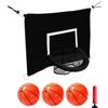 RNXRZANK Mini Canestro da Basket per Trampolino Sportivo da Interno E da Esterno, Giocattolo Leggero Universale, Stile G