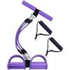 Generico Banda di Resistenza a Pedale - Elastico per Addominali | Attrezzo per Sit Up | Design Rimovibile a Tre Tubi, Impugnatura in Schiuma TPE, Attrezzo Palestra a Casa Portatile, Core Trainer, Yoga