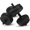 Fitby Manubri Pesi Palestra - Set Pesi Antiscivolo per Fitness e Aerobica, Attrezzi Palestra Casa ed Esercizi a Corpo Libero, Manubri Ergonomici 15 KG