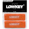Lowkey Bicipiti, set di 2 fasce elastiche per il sudore, per calcio, basket, tennis, NFL Biceps Band accessori, colore bianco