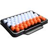 Generic Vassoio da golf - 43 x 32,5 x 4 cm, design portatile, attrezzi da allenamento, scatola organizer con 50 palline, organizer resistente per donne e uomini, appassionati di sport, interni ed esterni