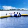 Generic Trampolino gonfiabile ad acqua - piattaforma di rimbalzo galleggiante per piscine e laghi, trampolino ricreativo in PVC durevole per parchi acquatici