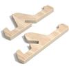 Generic Supporto da parete per skateboard, 1 paio di mensole in legno, supporto per skate, espositore, supporto da parete, per interni e snowboard, per casa, camera da , garage, matrimoni, compleanni