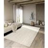 Villeroy & Boch Tappeto Rosalie in iuta, 100% iuta, tessuto a mano e naturale, stile bohémien, in fibra naturale, per soggiorno, camera da letto, sala da pranzo, bianco puro, 120 x 170 cm