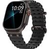 TiMOVO Cinturino Ocean Compatibile con Apple Watch Ultra 3/2/1 49 mm, Nero