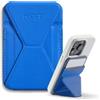 MOFT MagSafe Portafoglio Supporto per iPhone Serie 16/15/14/13 Compatibile con MagSafe, MOVAS Pelle Vegana Supporto Magnetico per Telefono con 3 Angoli di Visione, 2 Porta Carte (Zaffiro)