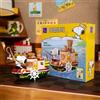 Pantasy Snoopy Steamboat Set Di Costruzioni Peanuts Kit Modello Blocchi Barca Giocattolo