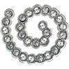 SANICO SRL BJT927 ORECCHINI SPIRAL WHITE STAINLESS STEEL