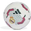 adidas Unisex - Adulto Real Madrid Home Club Recreation Ball, white/aurora ivy, 5