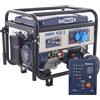 BullMach AMBRA 9500 E - Generatore di corrente carrellato a benzina con AVR 7.5 kW - Continua 7 kW Monofase+ ATS