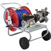 AgriEuro TOP-LINE Kit motopompa elettrica da irrorazione con carrello - Comet MTP P40/20 TRF90 HP3 BA SCAT EL - Per prodotti chimici e acidi