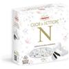 Generico Confetti Cuor di Lettere, Confetto al Cioccolato Extra Fondente a Forma di Cuore con Lettera per crispo 250g [LETTERE A SCELTA] (Lettera N )