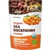 LOOV Polvere biologica di olivello spinoso, ricca di fibre ed elementi del gruppo omega, vitamina C, vitamina E, 100% da bacche intere, scorta per 23 giorni, 113 g, senza zuccheri aggiunti, non-OGM