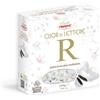 Generico Confetti Cuor di Lettere, Confetto al Cioccolato Extra Fondente a Forma di Cuore con Lettera per crispo 250g [LETTERE A SCELTA] (Lettera R )