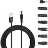 Vmoomax Set di 8 adattatori USB per rasoio da 5 V, per tagliacapelli elettrici, rasoi, dispositivi di bellezza, accessori per parrucchieri, purificatore d'aria e altri cavi di ricarica HQ8505