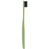 Generic K-866 Spazzolino da denti Spazzola per la pulizia dei denti Spazzola morbida sottile in carbone di bambù Spazzola per denti per adulti - Verde Manico comodo